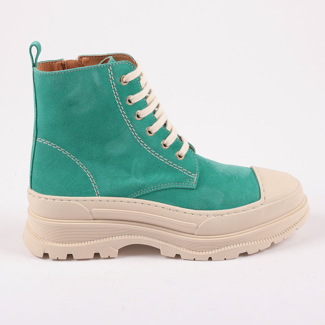 Covent Garden Suede Boots in Emerald