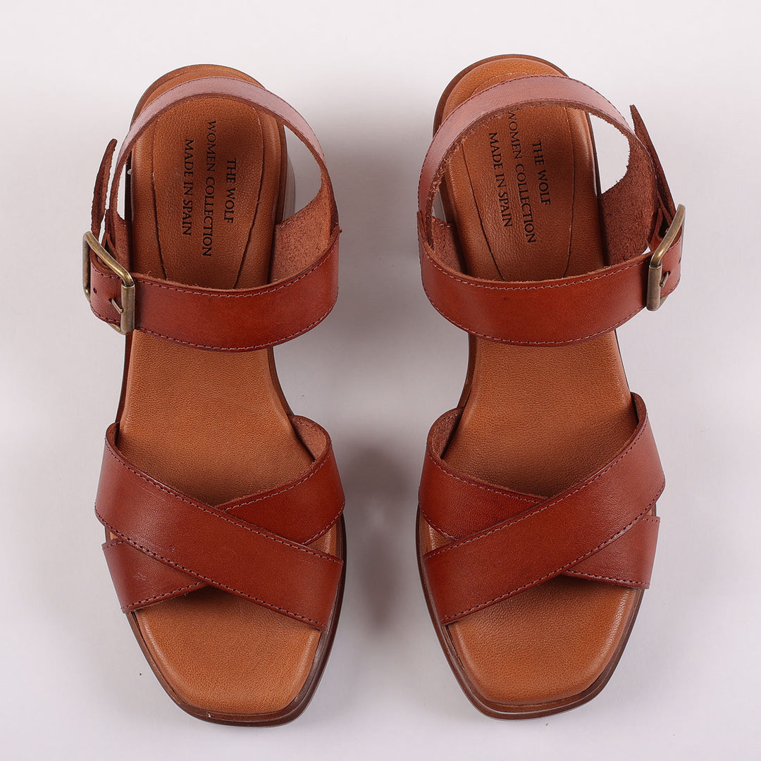 Brighton Leather Sandals in Brown