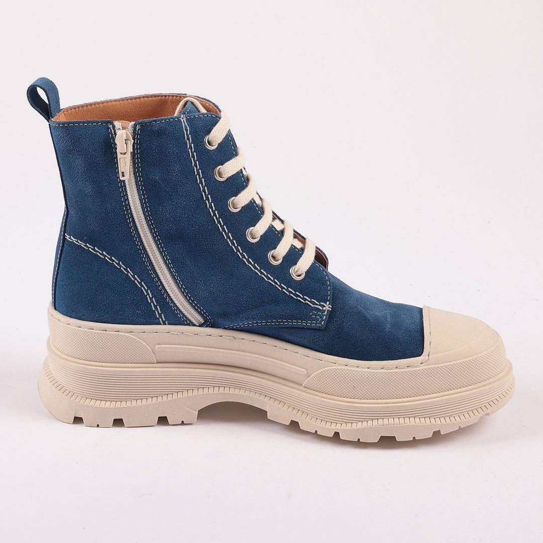 Covent Garden Suede Boots in Navy