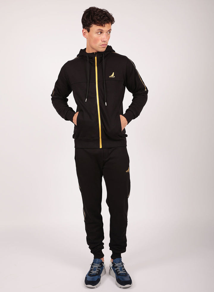 Golden Tracksuit Set in Black