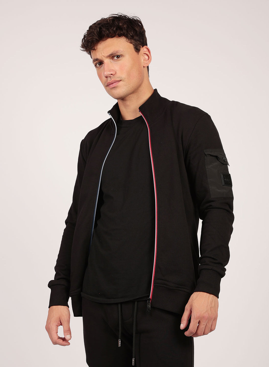 Cargo Tracksuit Set in Black