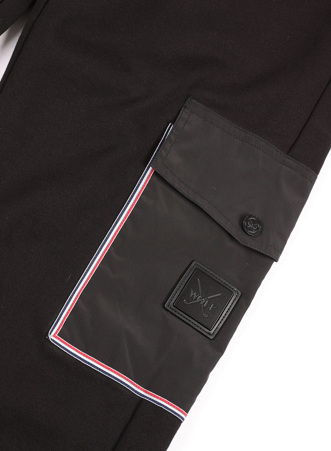 Cargo Tracksuit Set in Black