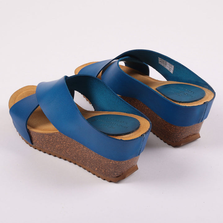 X Sandals in Blue
