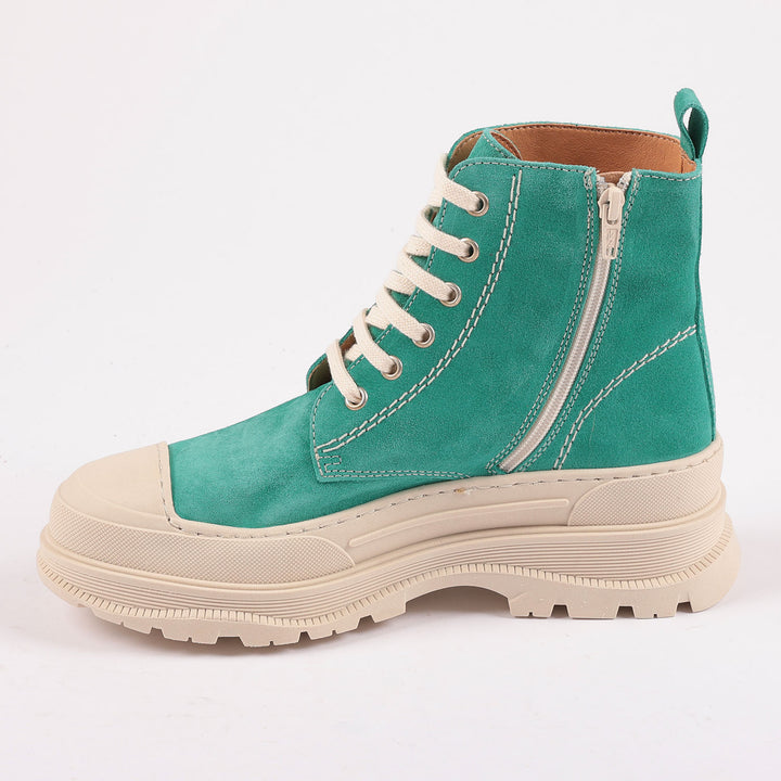 Covent Garden Suede Boots in Emerald