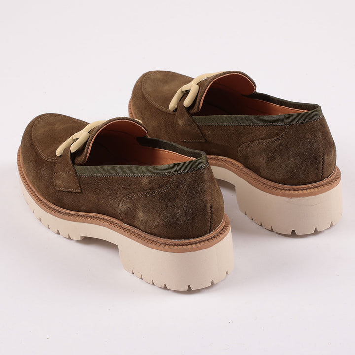 Kensington Loafers in Olive