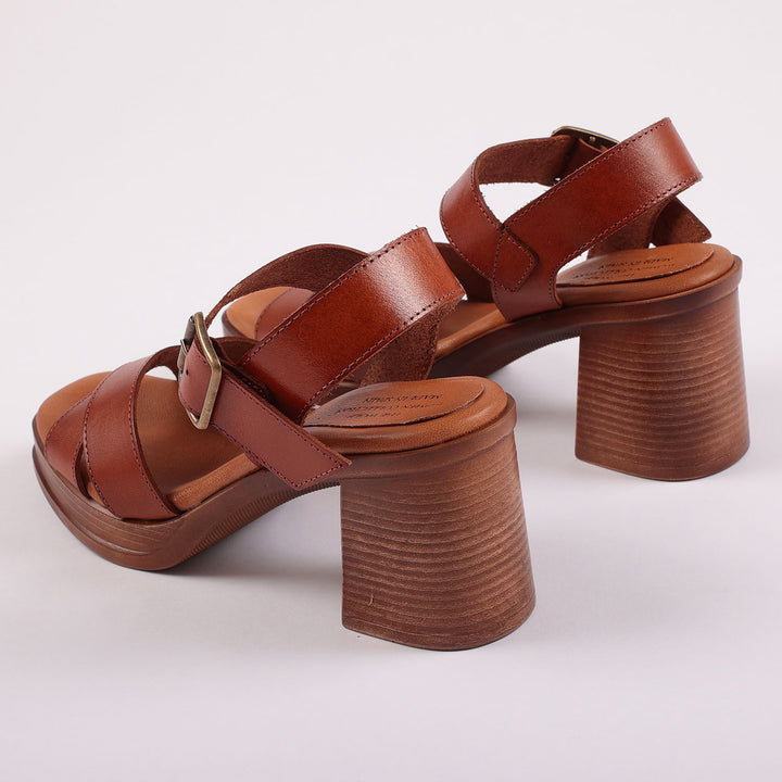 Brighton Leather Sandals in Brown