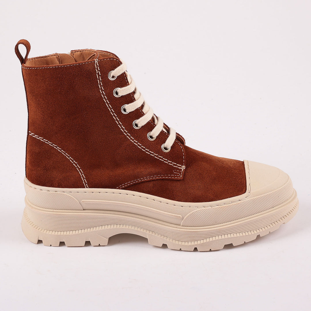 Covent Garden Suede Boots in Mocha Brown