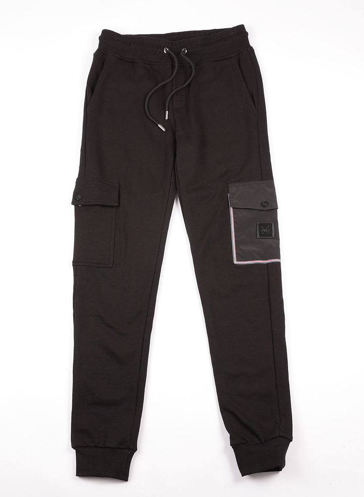 Cargo Tracksuit Set in Black