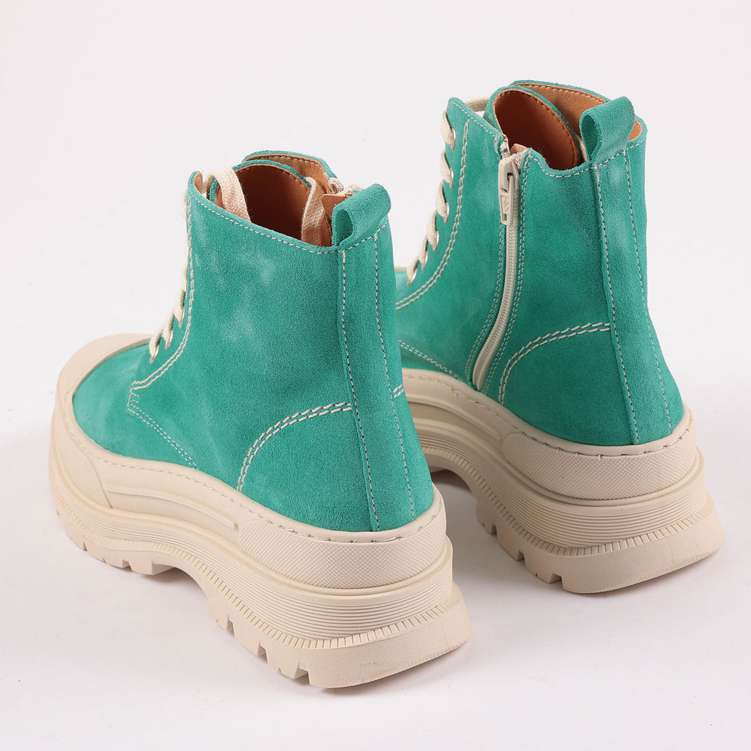 Covent Garden Suede Boots in Emerald