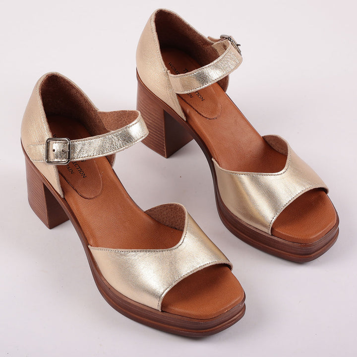 Moonlight Sandals in Gold