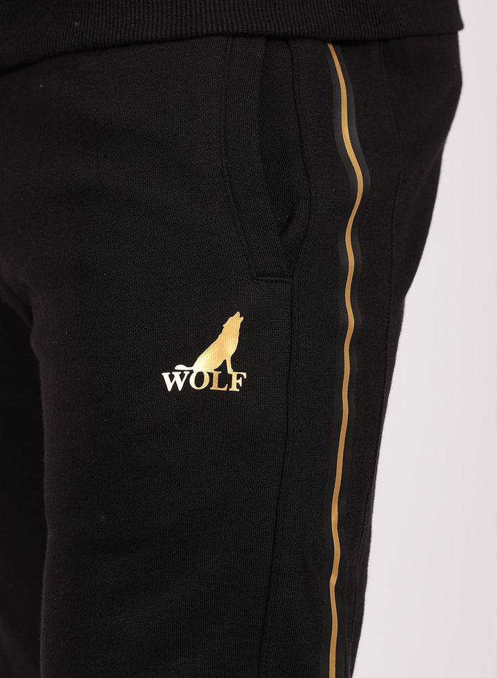 Golden Tracksuit Set in Black