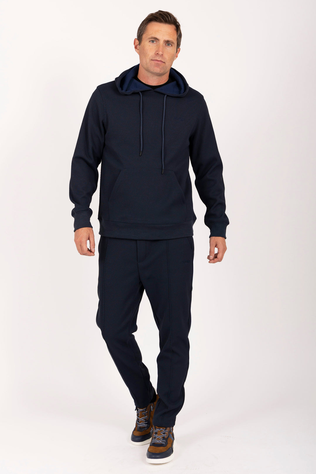 Airy Tracksuit Set in Navy
