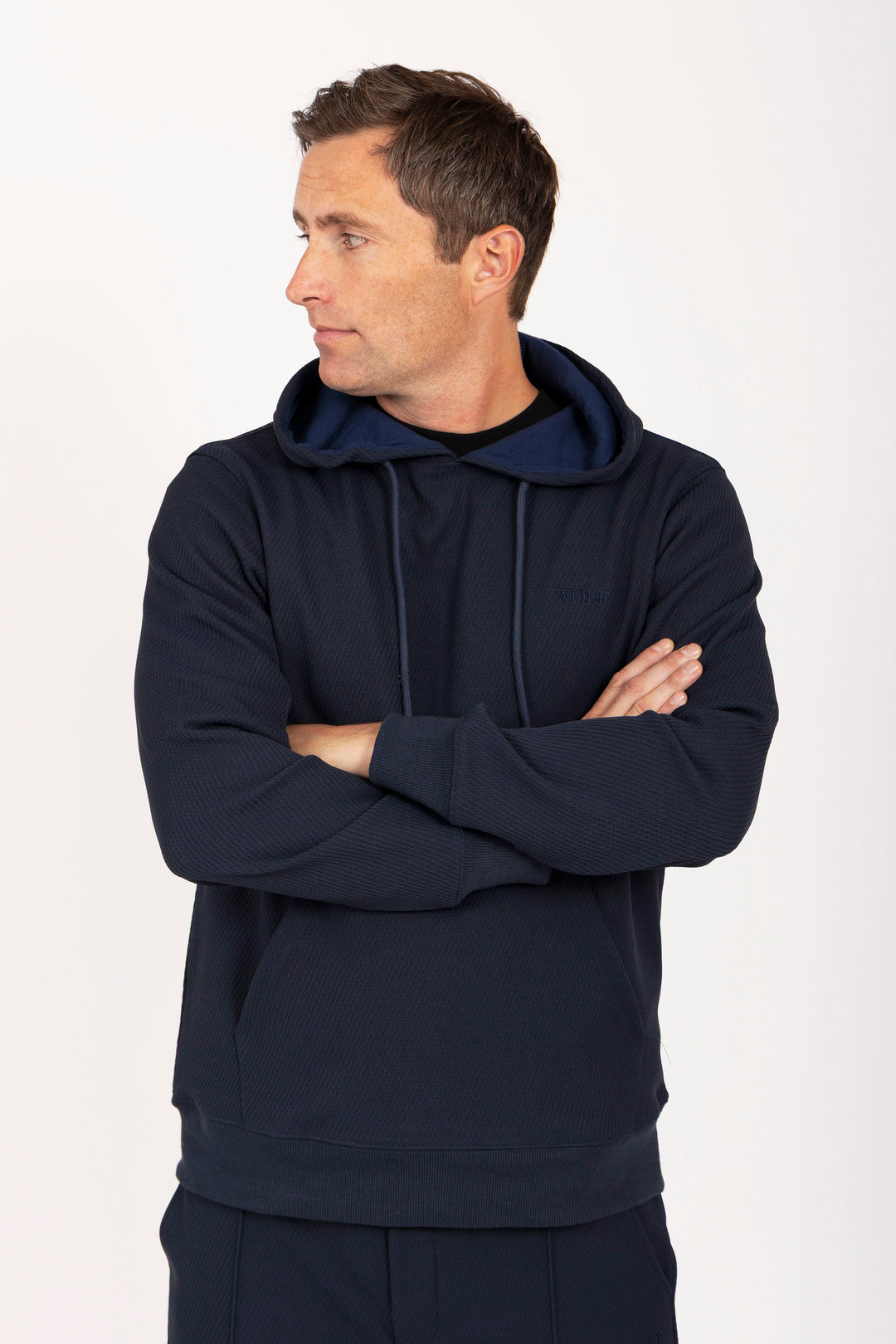 Airy Tracksuit Set in Navy