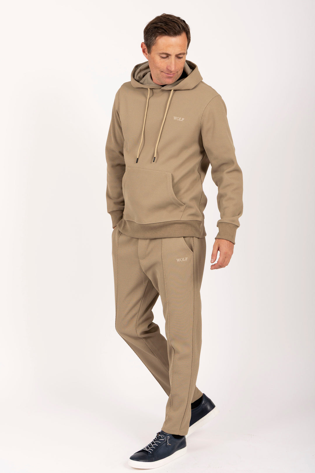 Airy Tracksuit Set in Mocha
