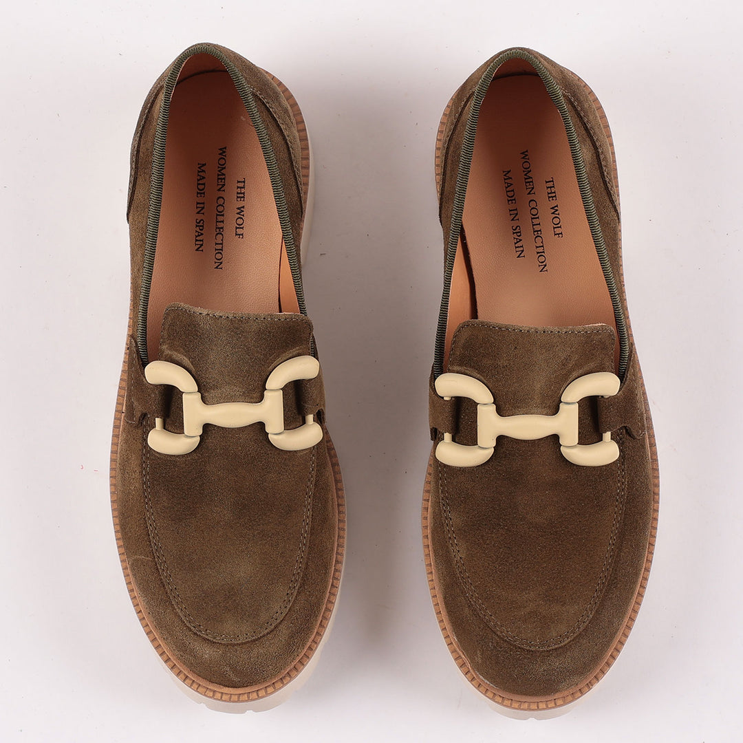 Kensington Loafers in Olive