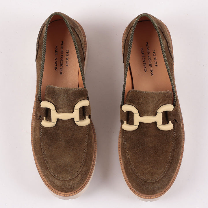 Kensington Loafers in Olive