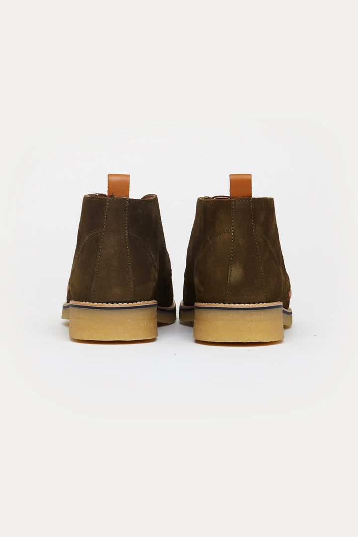 Richmond Smart Suede Boots in Green