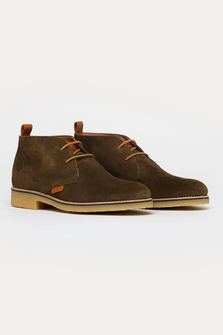 Richmond Smart Suede Boots in Green