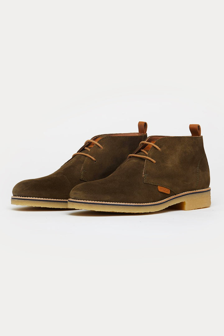 Richmond Smart Suede Boots in Green