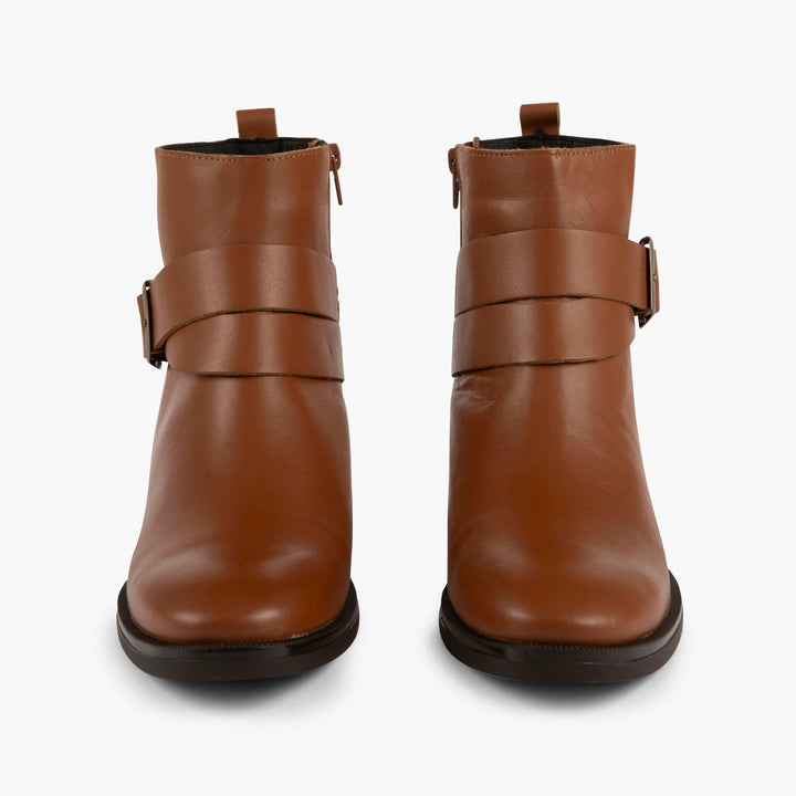 Brooklyn Leather Boots in Brown