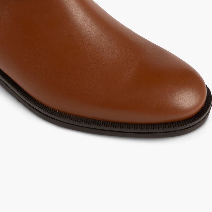 Brooklyn Leather Boots in Brown