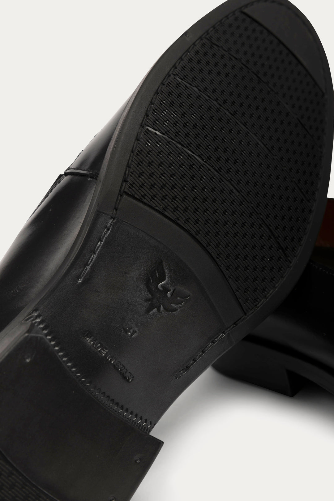 Firenze Leather Penny Loafer in Black