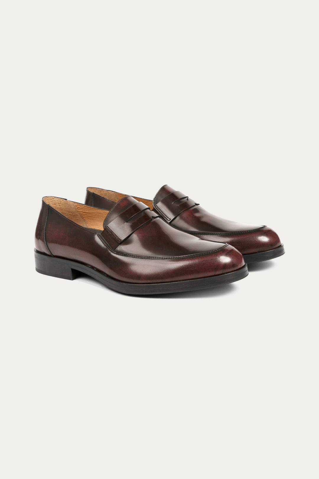 Firenze Leather Penny Loafer in Brown
