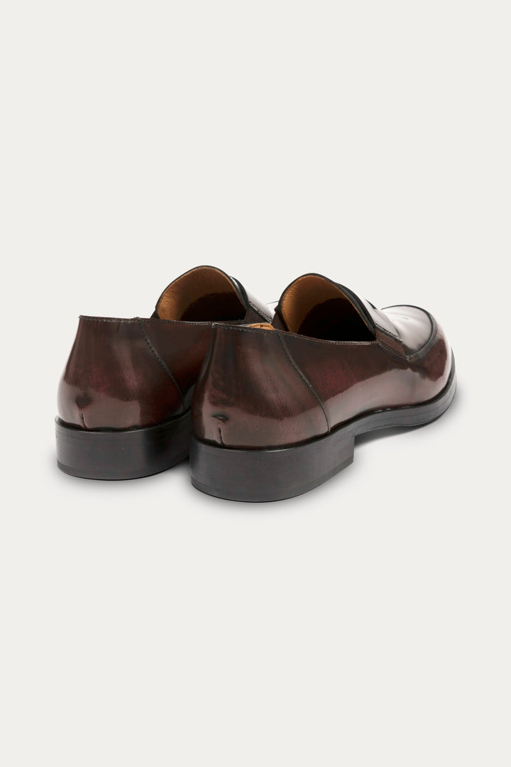 Firenze Leather Penny Loafer in Brown