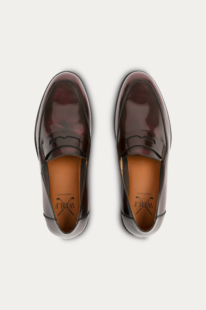 Firenze Leather Penny Loafer in Brown