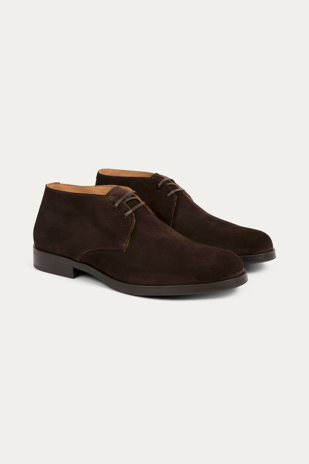 Mason Leather Boots in Dark Brown