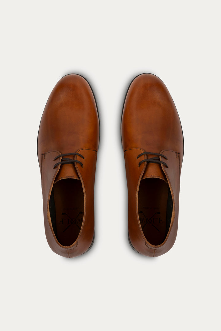 Mason Leather Boots in Brown