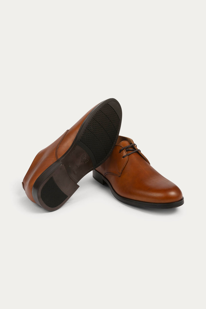 Mason Leather Boots in Brown