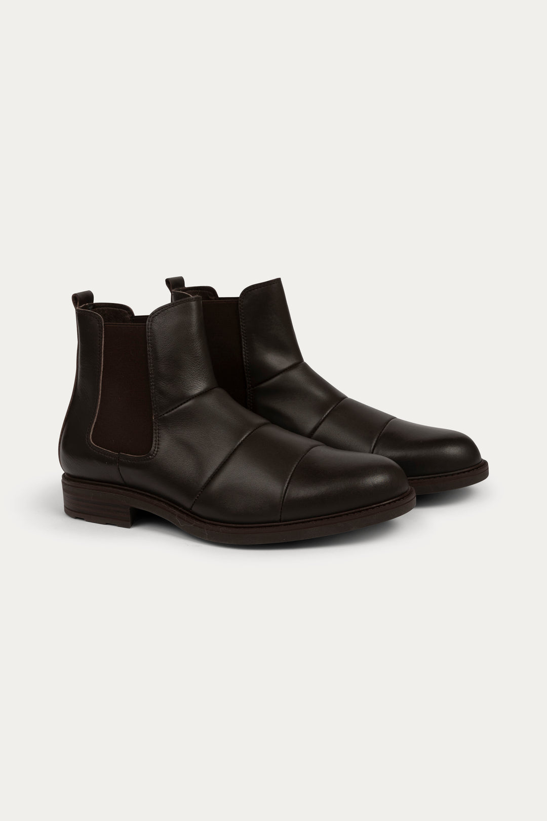 Holborn Leather Boots in Dark Brown