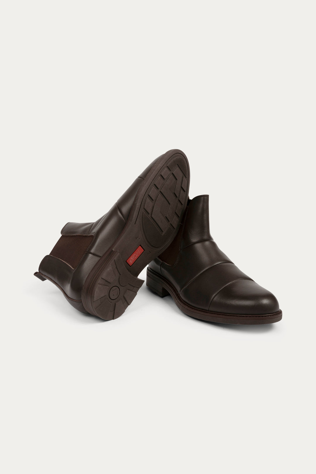 Holborn Leather Boots in Dark Brown