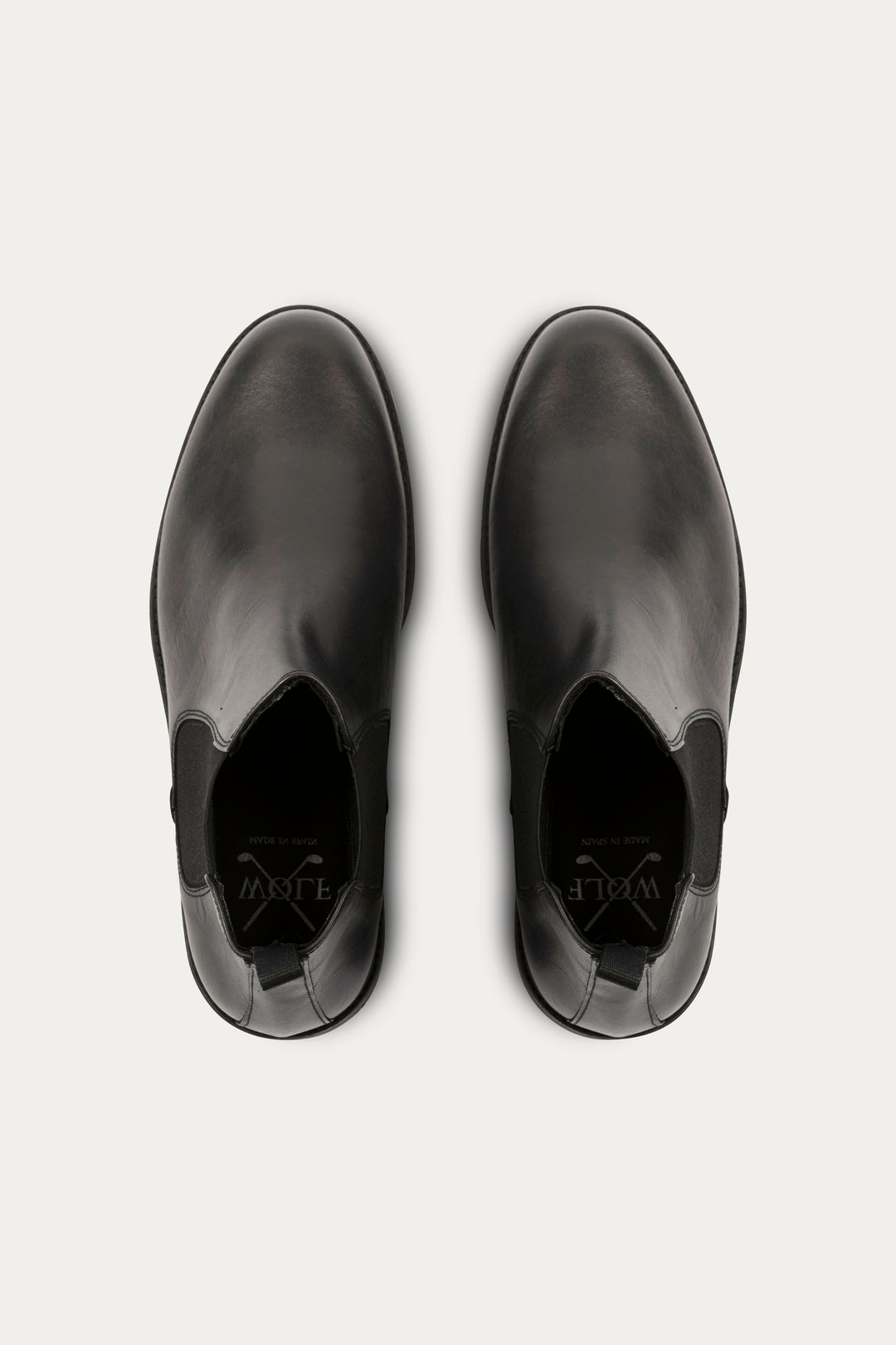 Chelsea Leather Boots in Black