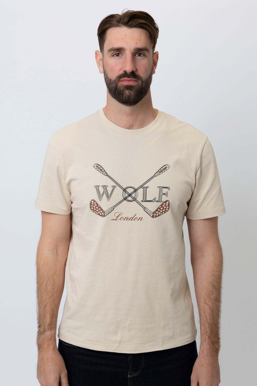 Brighton Short Sleeve T-Shirt in Cream