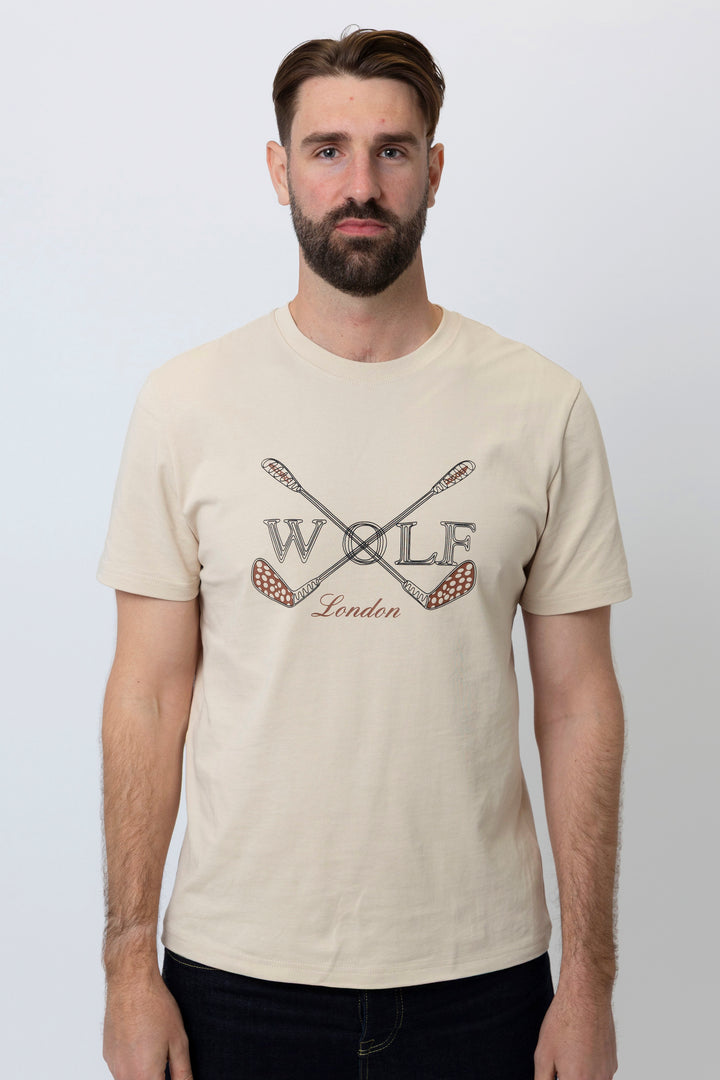 Brighton Short Sleeve T-Shirt in Cream