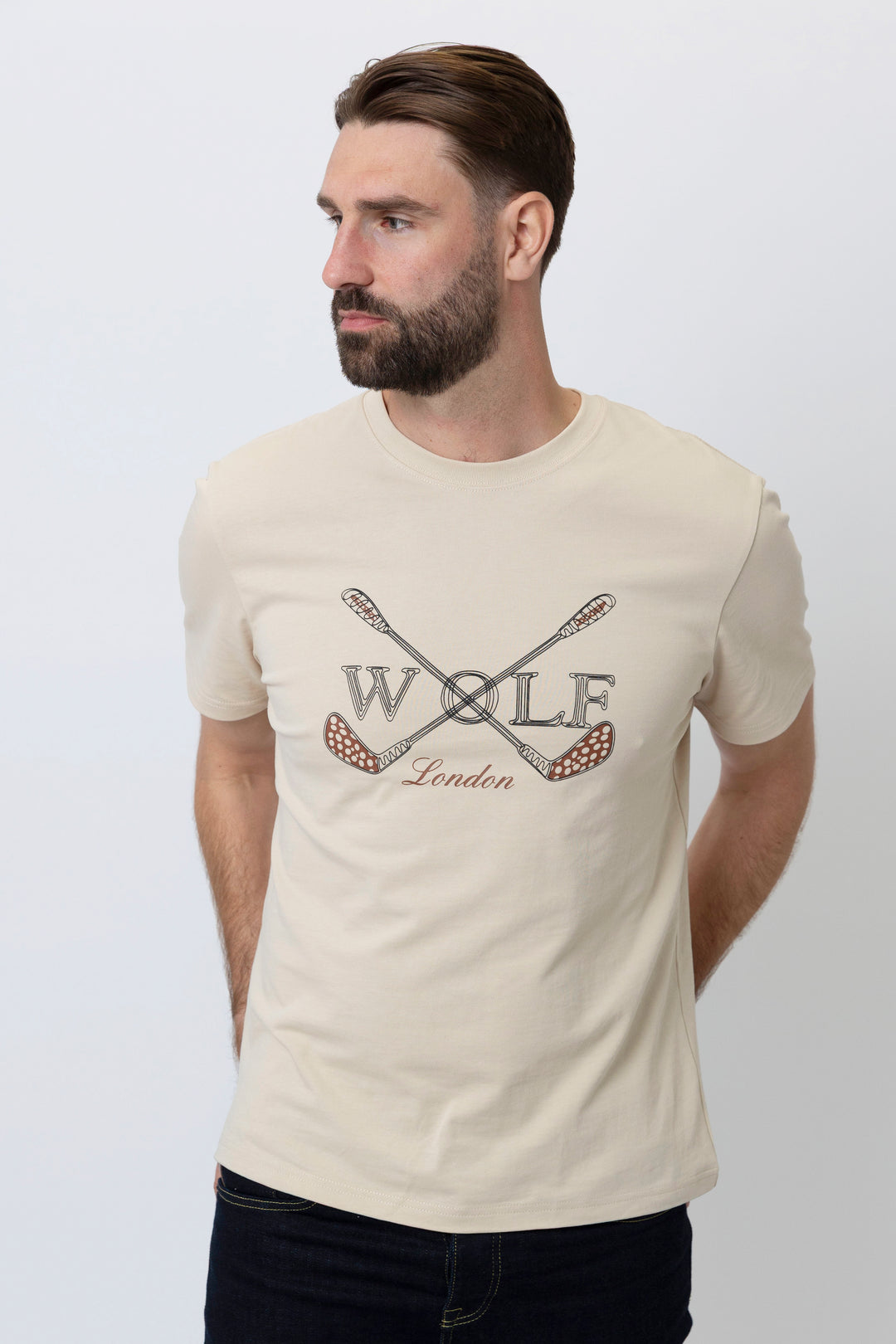 Brighton Short Sleeve T-Shirt in Cream