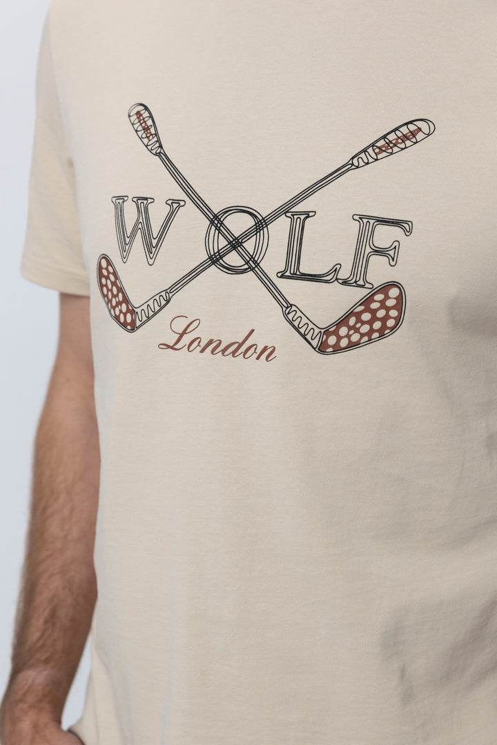 Brighton Short Sleeve T-Shirt in Cream