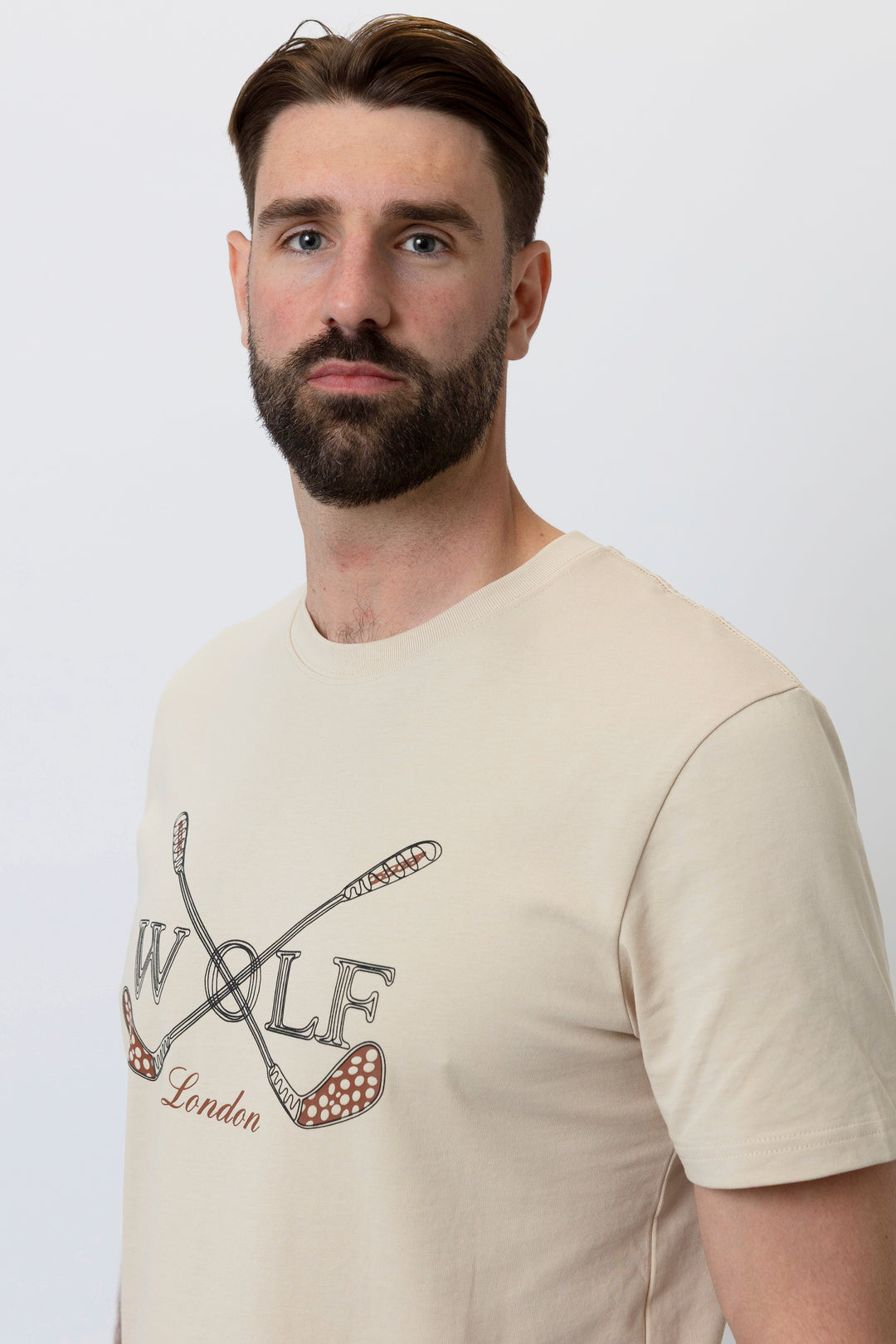 Brighton Short Sleeve T-Shirt in Cream