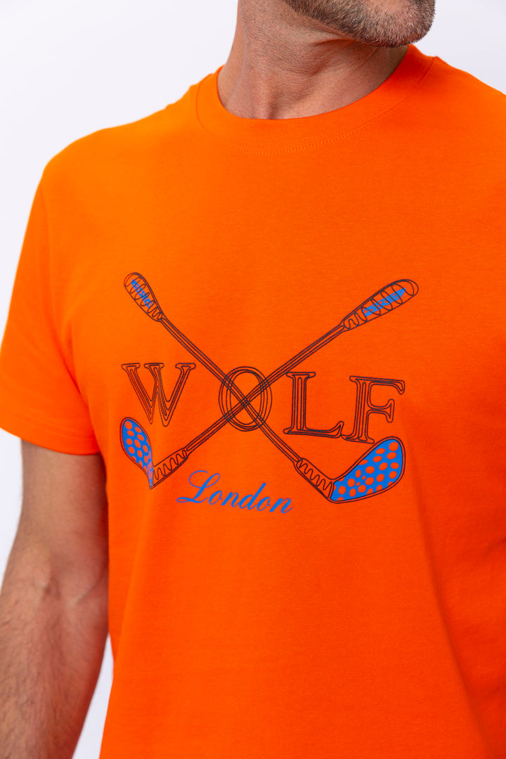 Brighton Short Sleeve T-Shirt in Orange