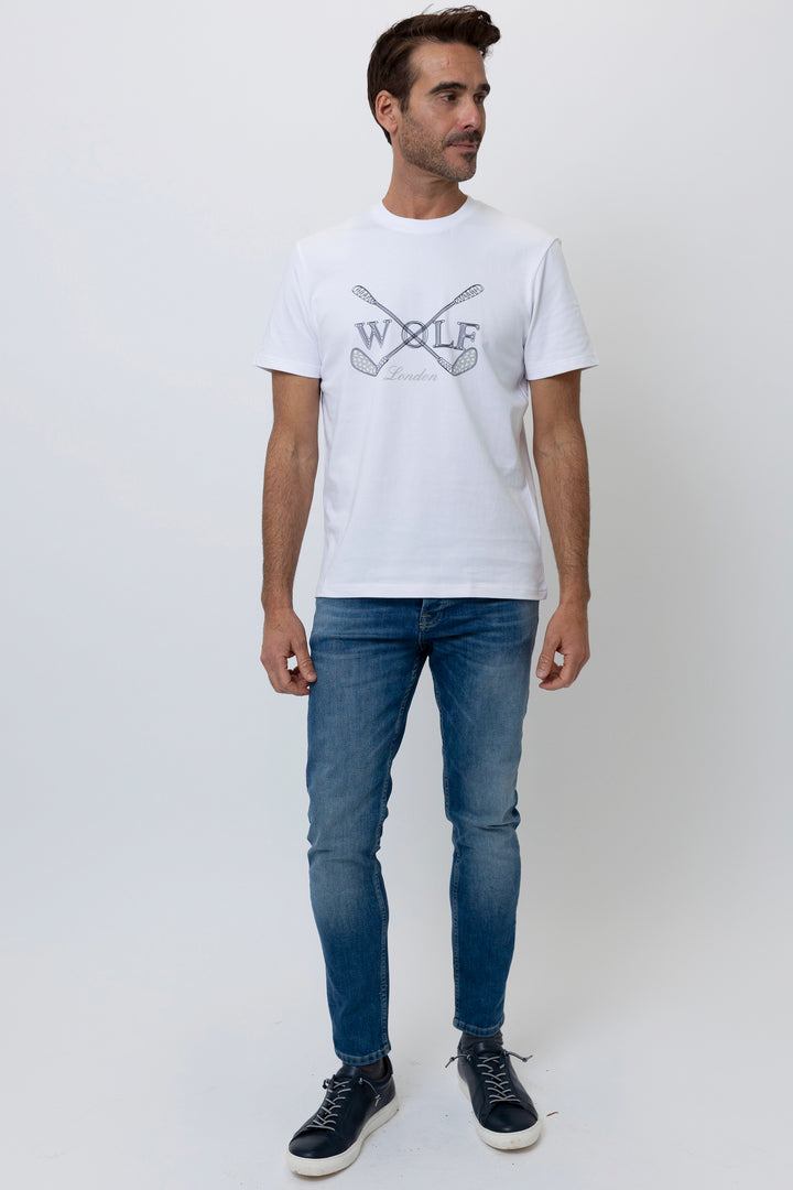 Brighton Short Sleeve T-Shirt in White