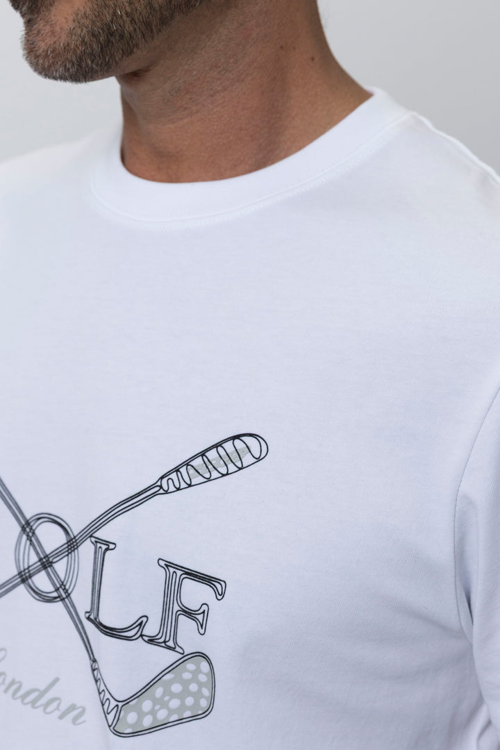 Brighton Short Sleeve T-Shirt in White