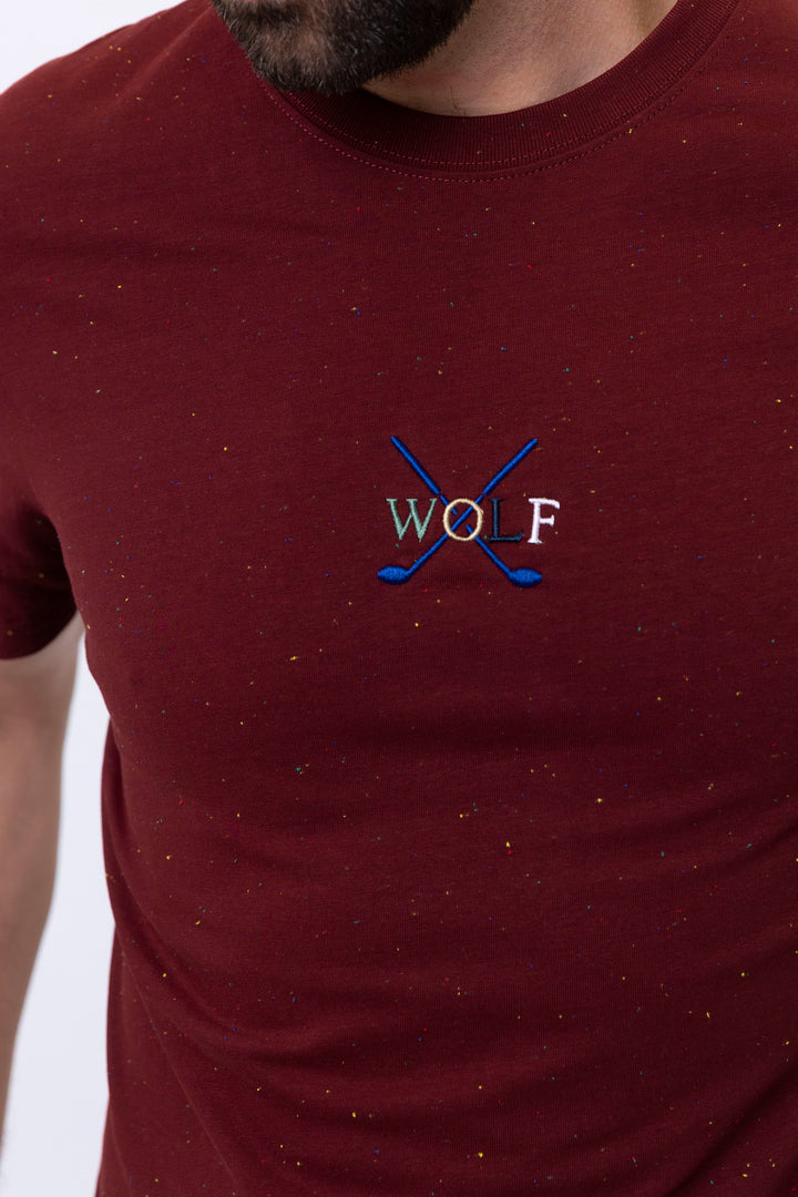 Boston Short Sleeve T-Shirt in Burgundy