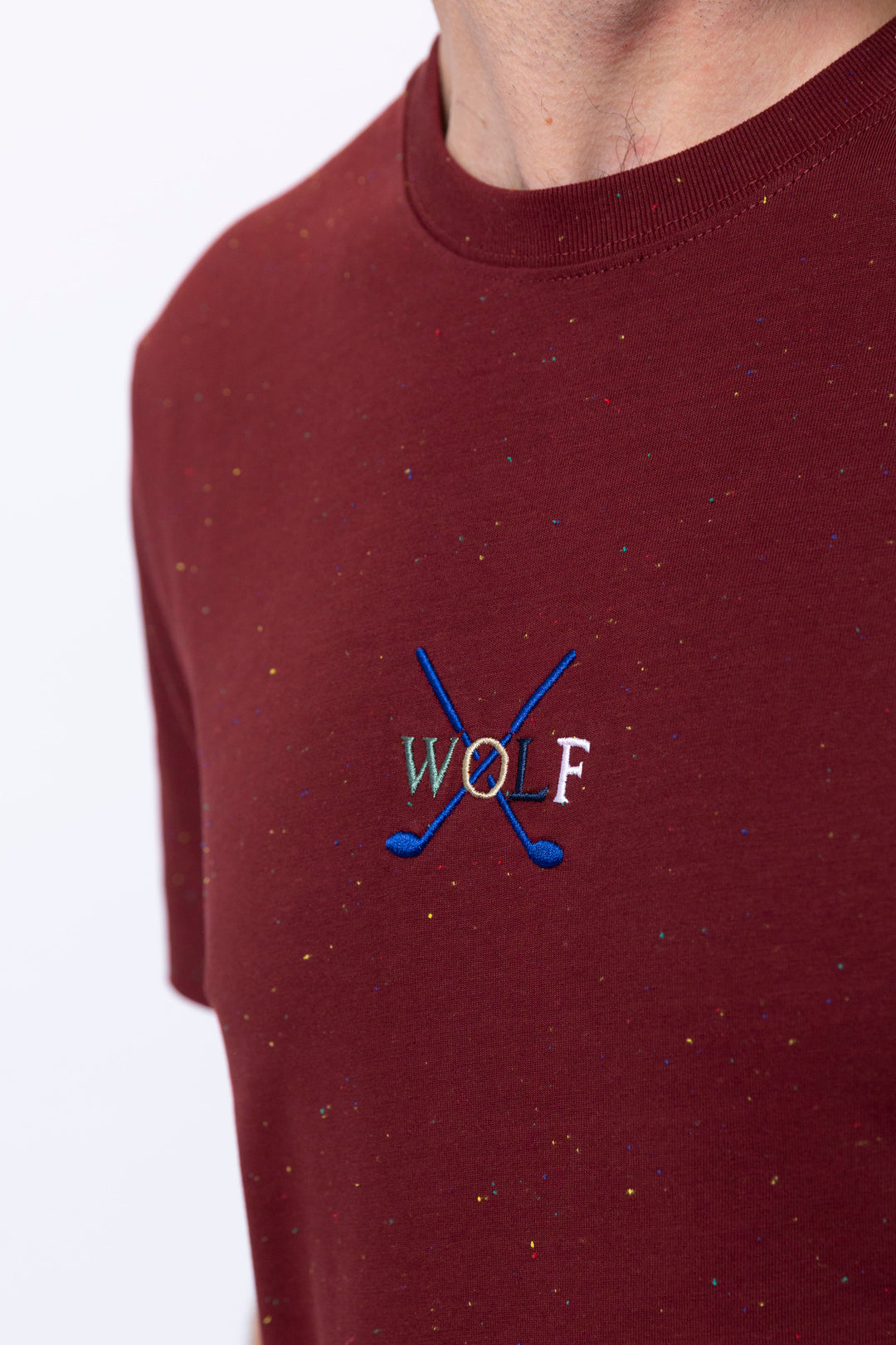 Boston Short Sleeve T-Shirt in Burgundy