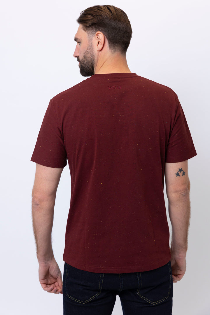 Boston Short Sleeve T-Shirt in Burgundy