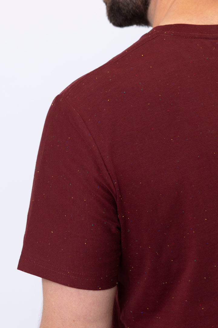 Boston Short Sleeve T-Shirt in Burgundy