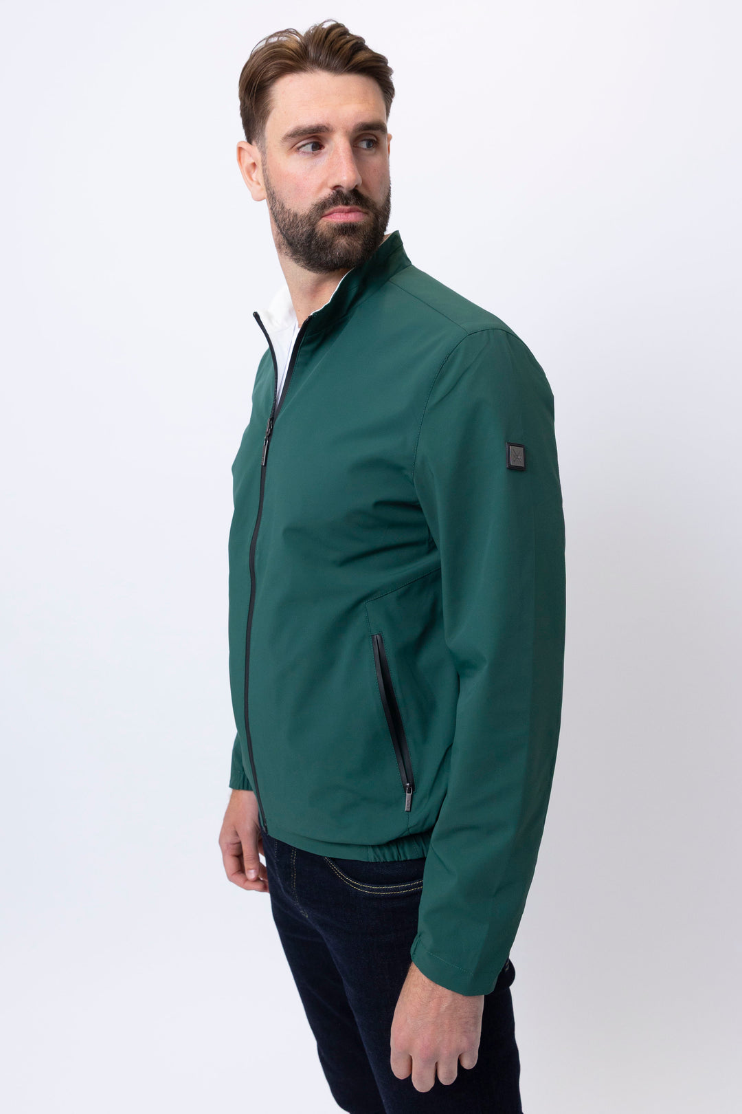 Milano Reversible Jacket in Green/White