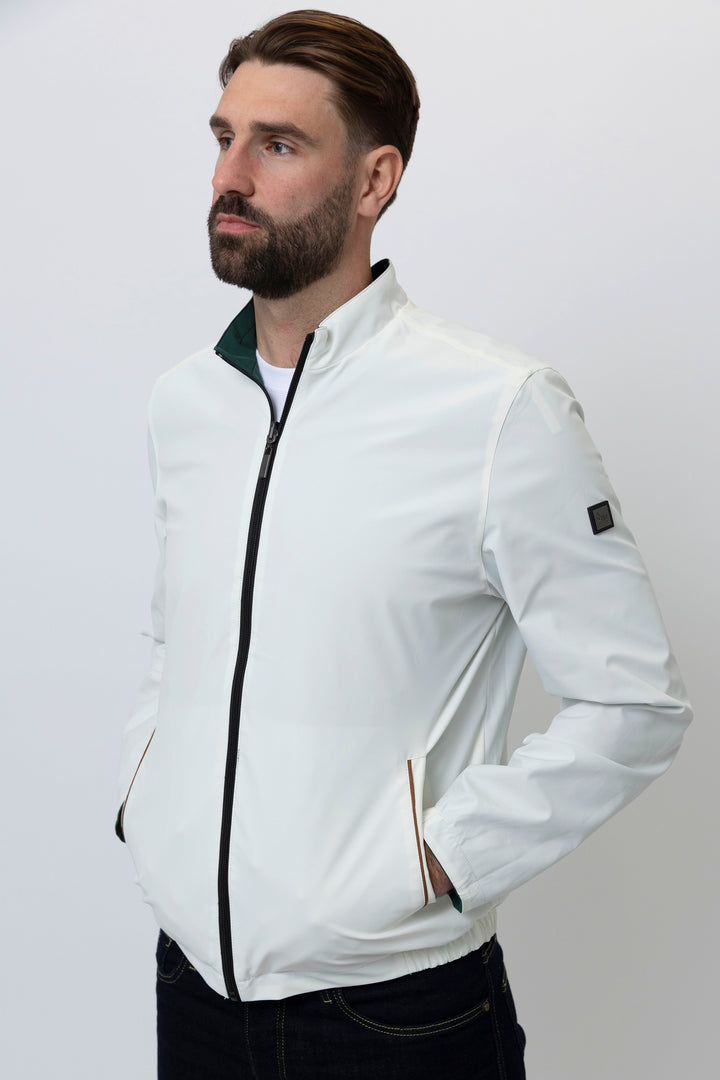 Milano Reversible Jacket in Green/White