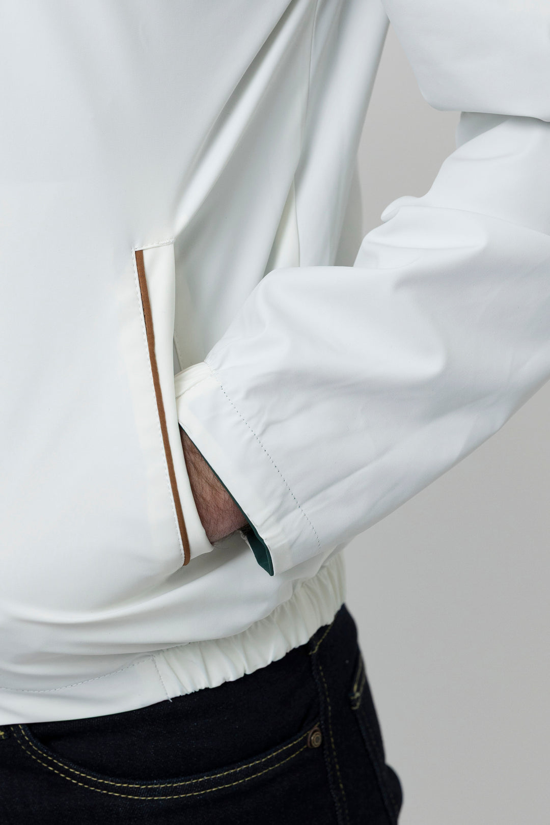 Milano Reversible Jacket in Green/White